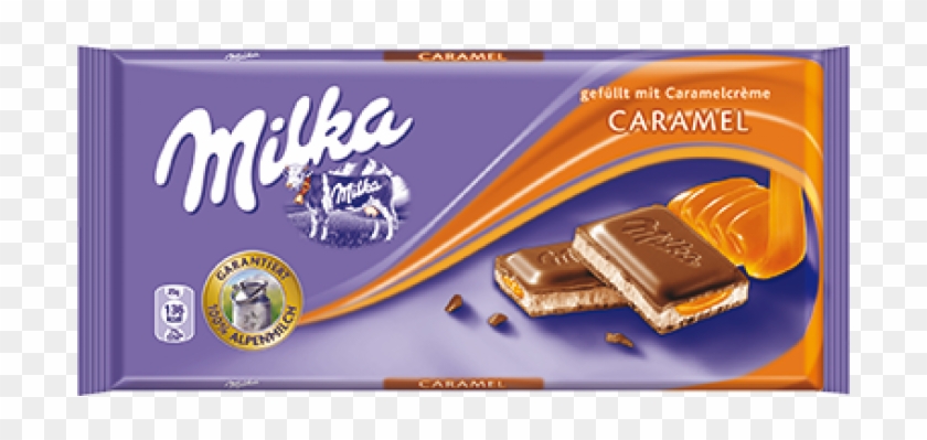 Click Image For Gallery Milka Caramel Chocolate, HD Png Download