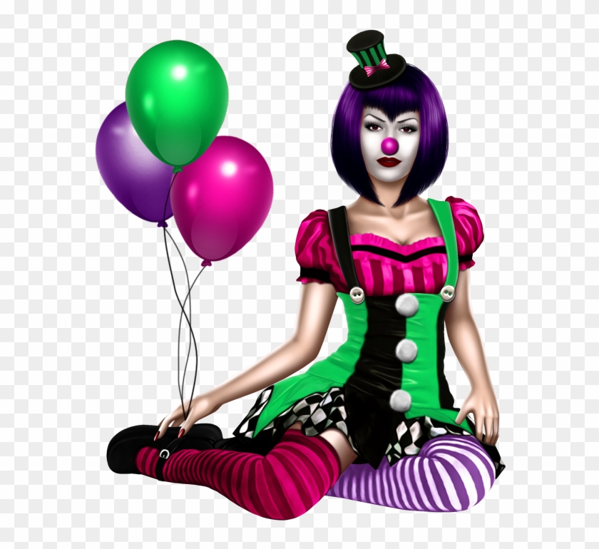 Clown Girl 1 1, HD Png Download - 640x732(#1892161) - PngFind