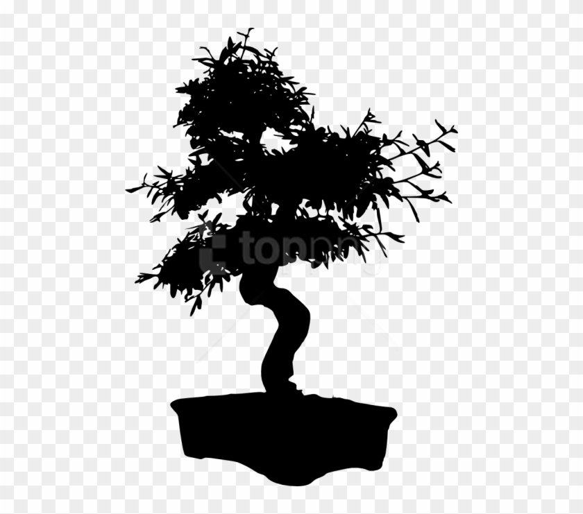 Free Png Bonsai Silhouette Png Images Transparent - Silueta De Bonsai ...