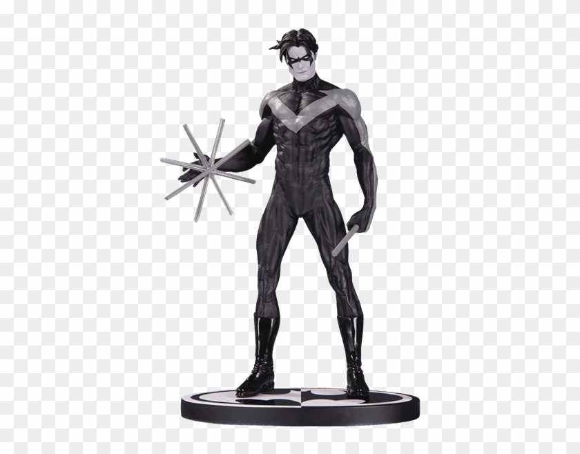 Nightwing By Jim Lee Black White 19cm Statue Batman Black And White Gerard Way Hd Png Download 600x600 197839 Pngfind