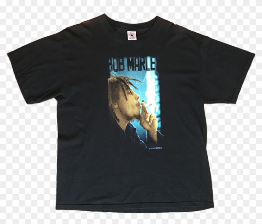 1998 Bob Marley T-shirt - Active Shirt, HD Png Download - 1000x811 ...