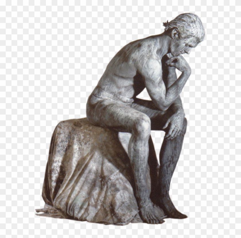 the thinker statue png