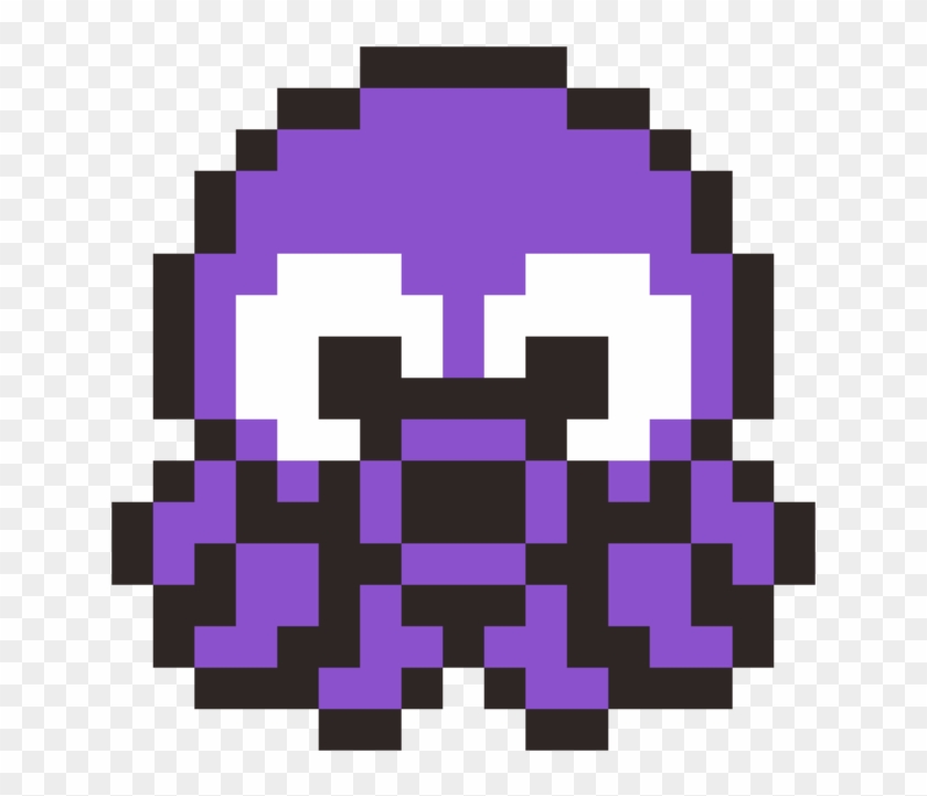 Grid Creeper Head Pixel Art