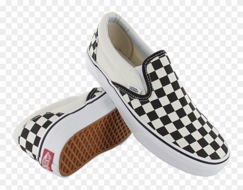 Checkerboard Slip Ons Png, Png Download 