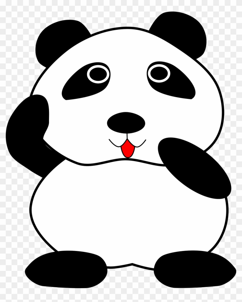 Giant Panda Red Panda Bear Drawing Black And White Hd Png Download 750x750 1930060 Pngfind