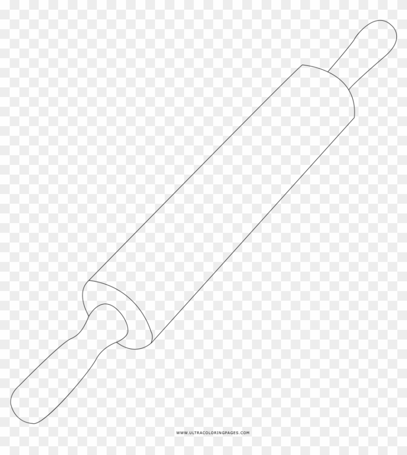 Rolling Pin Coloring Page Drawing Hd Png Download 1000x1000 1934726 Pngfind