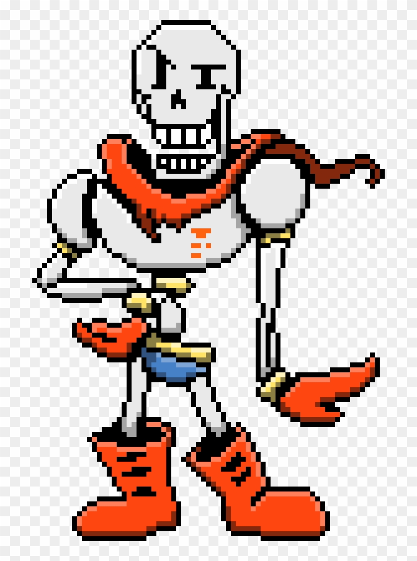 Png Stickpng Undertale Papyrus Colored Sprite Transparent Png 710x1050 Pngfind