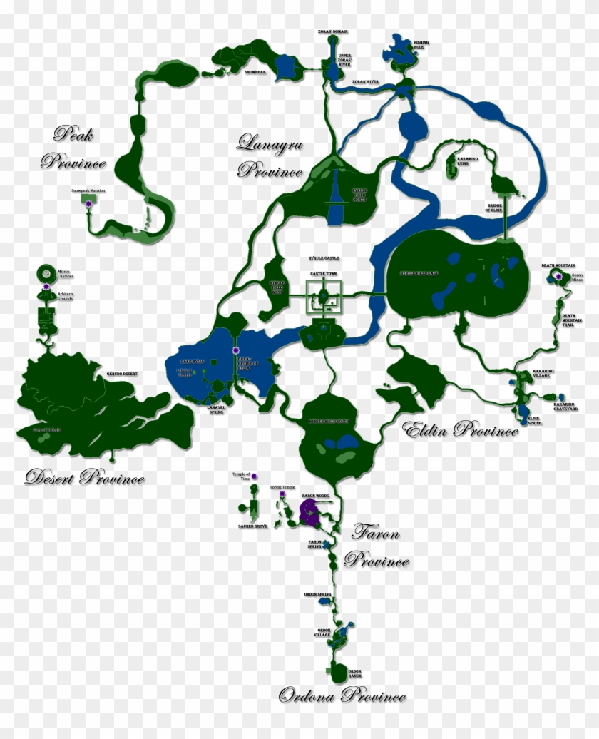 Hyrule2 - Twilight Princess Faron Woods Map, HD Png Download -  1963x2269(#1947324) - PngFind