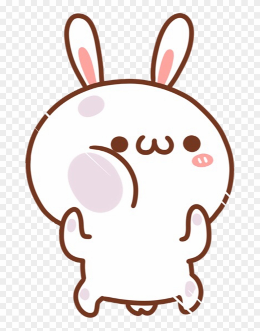 #kawaii #cute #bunny #white #rabbit #cartoon #chibi - Cute Cartoon Png