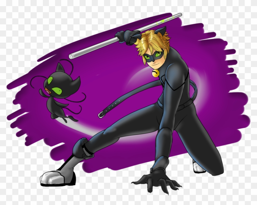 Speed Paint Cat Noir Miraculous Ladybug By Mattwilson Hd Png Download 843x636 Pngfind