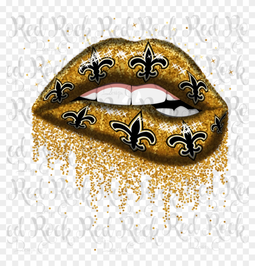 Download New Orleans Saints Lips New Orleans Saints Lips Svg Hd Png Download 960x960 1984874 Pngfind