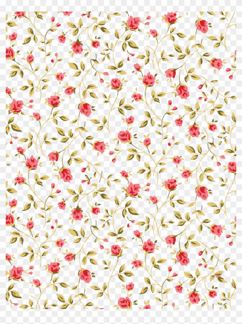 Transparent Flower Pattern - Rosa Patron Flowers Background Free Dow, HD Png  Download - 1024x1323(#1997724) - PngFind