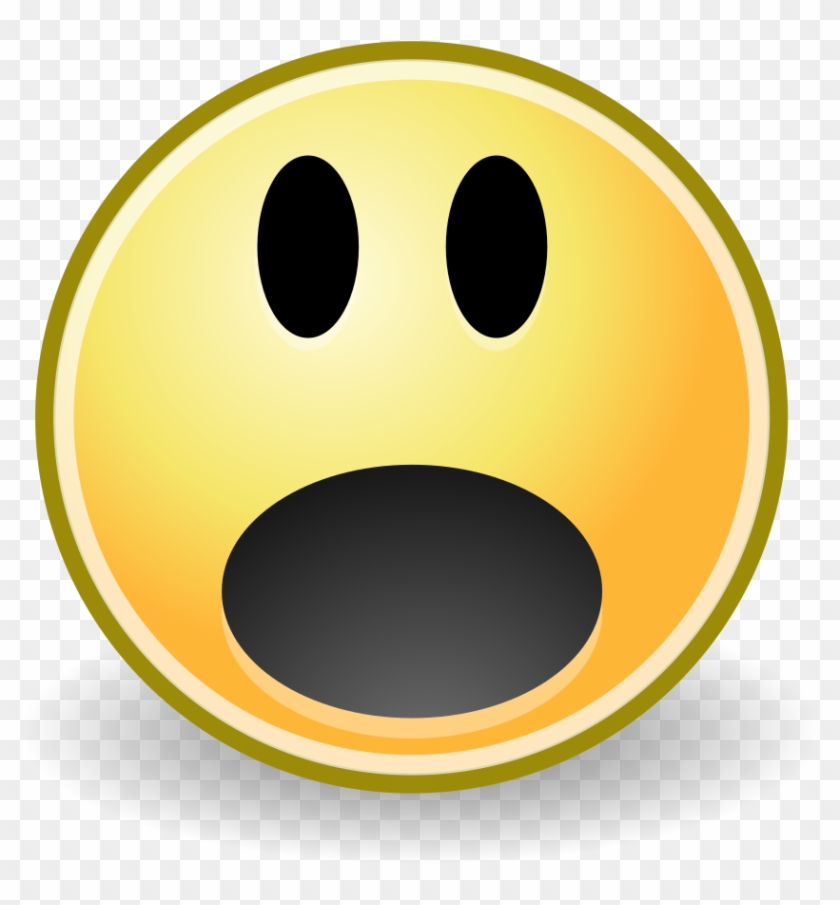 File - Face-surprise - Svg - Surprised Face, HD Png Download ...