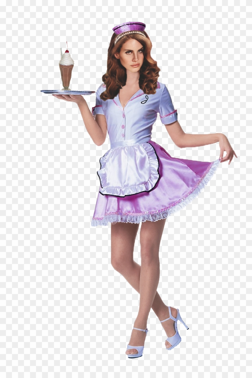 Lana Del Rey Dressed As An Adorable 50's Car Hop Waitress - Sexy Diner ...