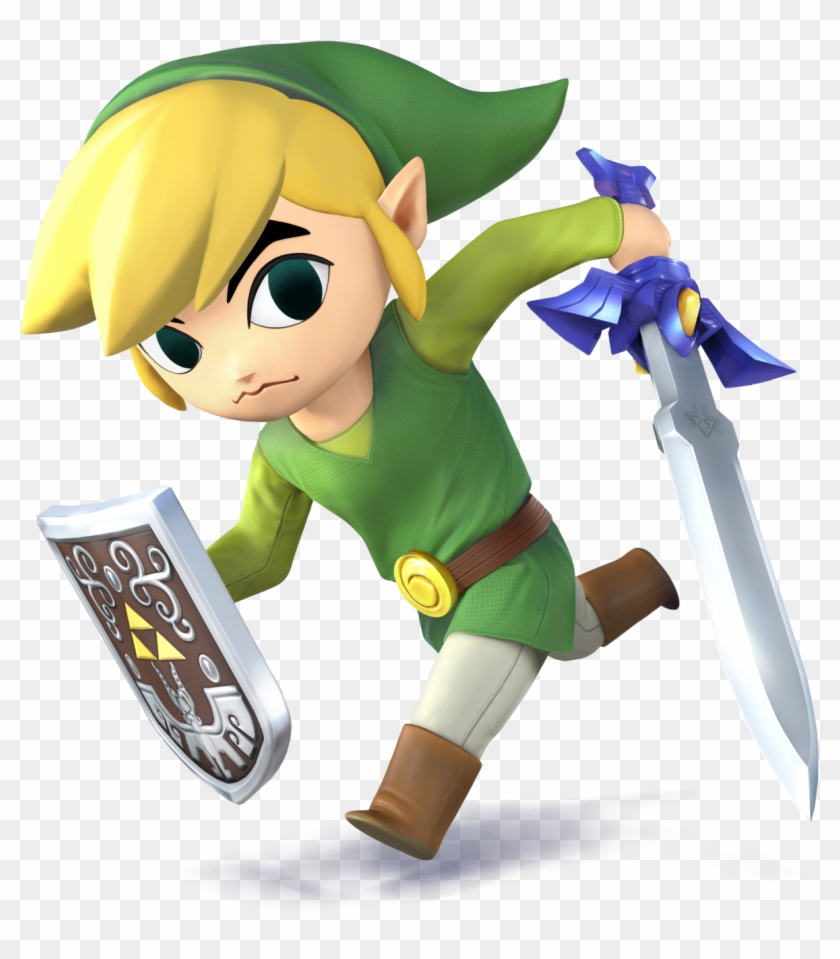Toon Link Super Smash Bros Wii U Hd Png Download - 