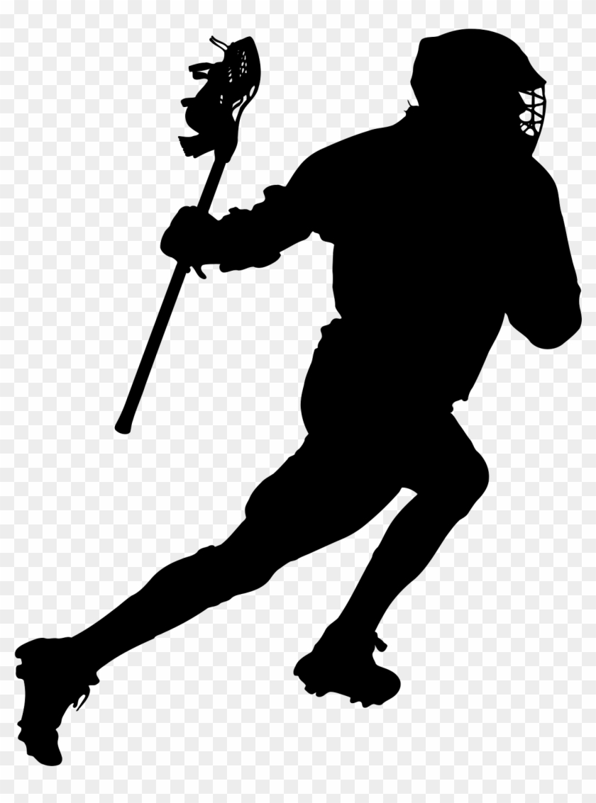 Lacrosse Png Transparent Image - Black And White Lacrosse Player, Png ...