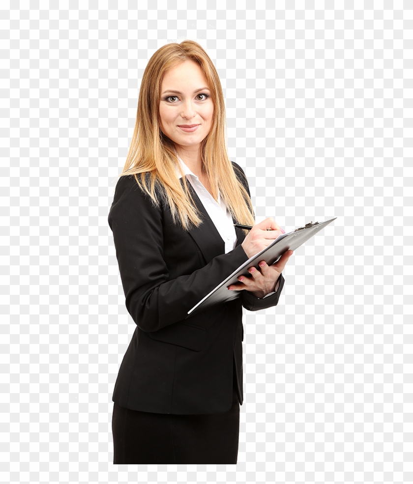 Woman With Clipboard, HD Png Download - 570x907(#2028609) - PngFind