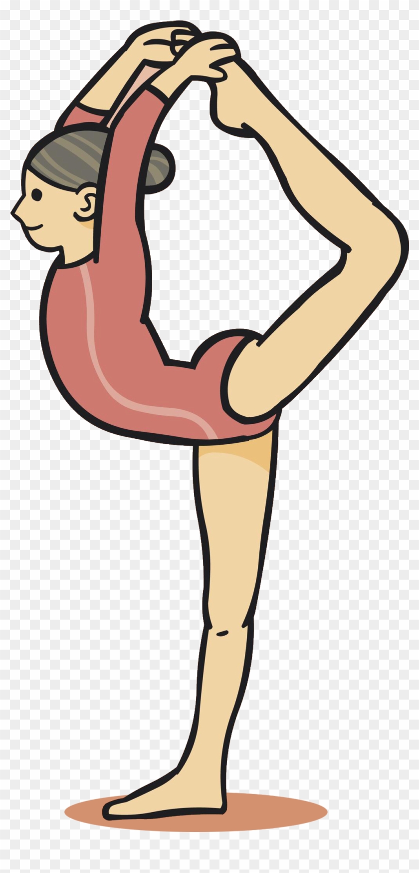 Gymnast Vector For - Easy To Draw Gymnast, HD Png Download - 1590x2196