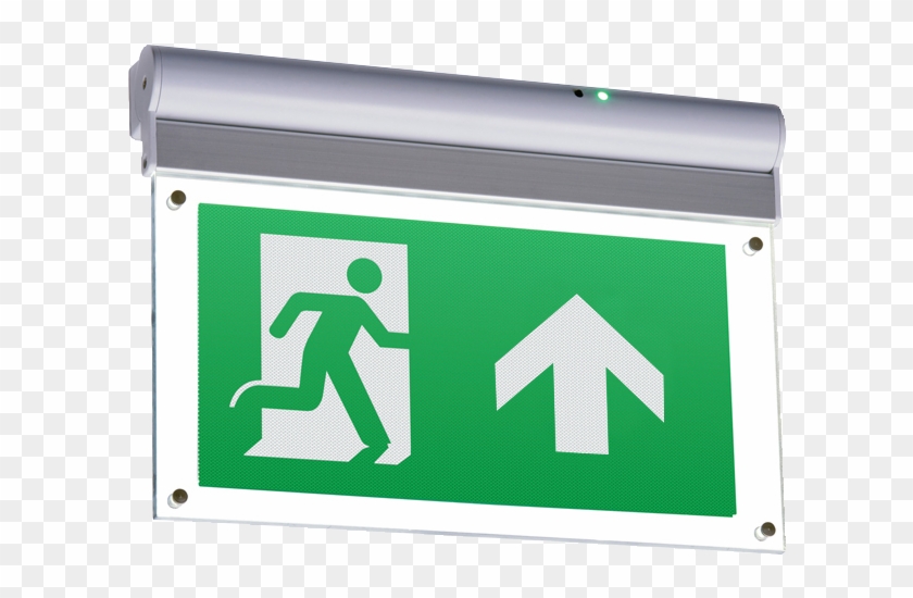 Ceiling Mounted Exit Sign Arrow Indicated Direction, HD Png Download ...