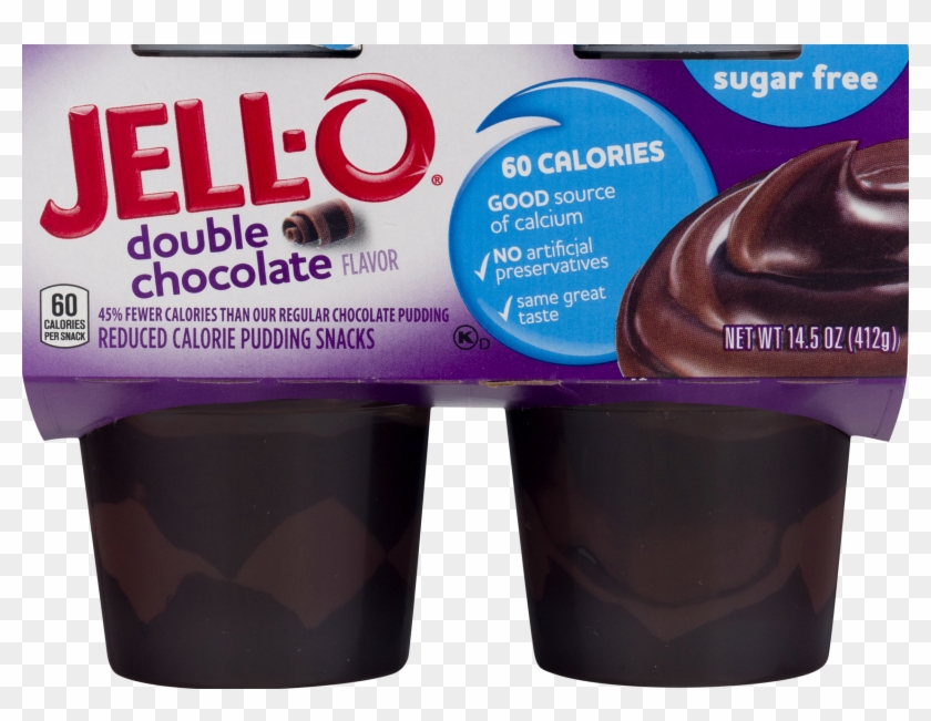 Jell O Sugar Free Double Chocolate Pudding Snack, - Jello Pudding Cups