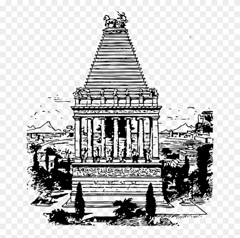 Computer Icons Download Hindu Temple Drawing Flameless - Mausoleum Clip