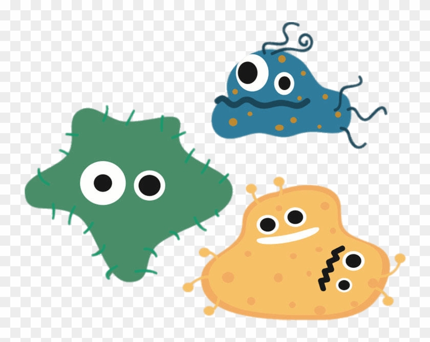 Different Bacteria Cartoon - Bacteria Png, Transparent Png - 875x620