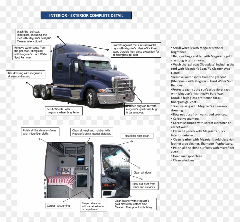 Use This Package If Your Truck Has Light Oxidation - Semi Truck, HD Png ...