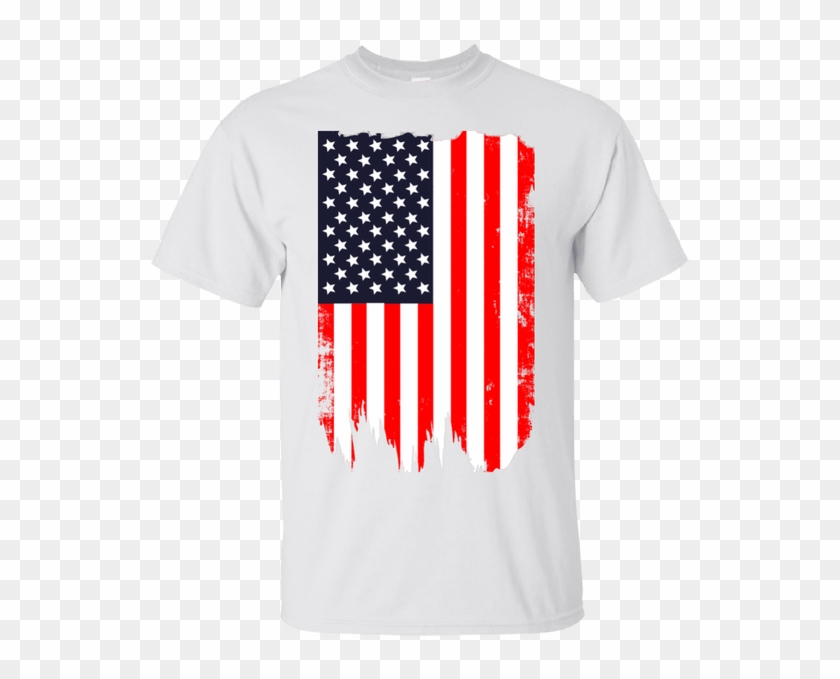 American Flag Usa Gildan Ultra Cotton T-shirt - Kennedy Space Center ...