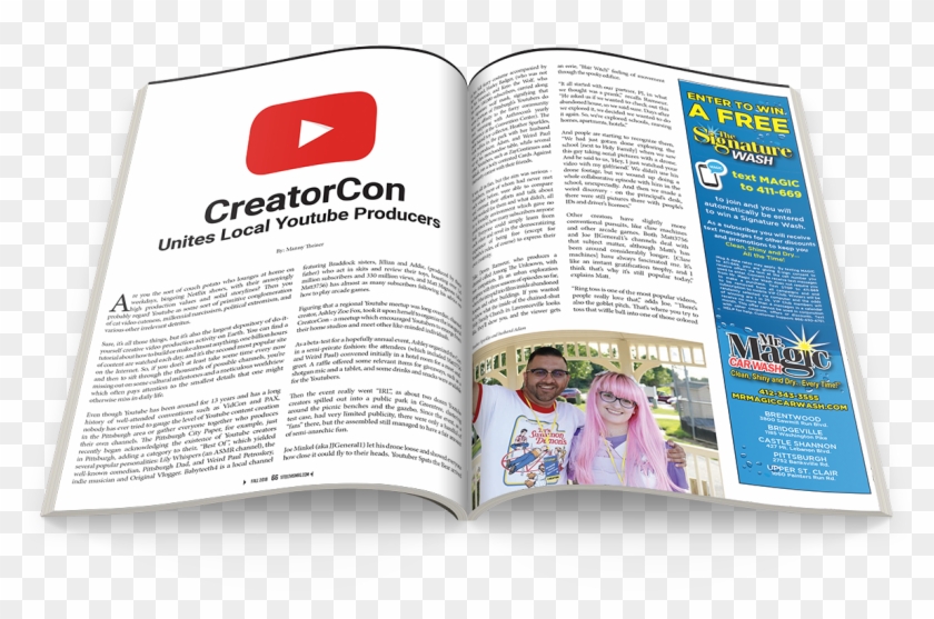 Unites Local Youtube Producers Magazine Hd Png Download 10x900 Pngfind