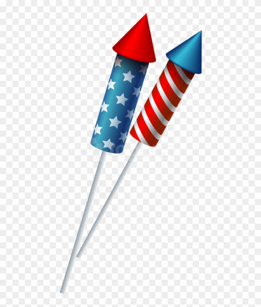 red white and blue fireworks clipart no background