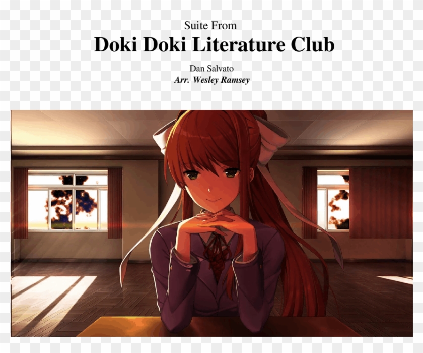 Suite From Doki Doki Literature Club Sheet Music For Doki Doki Literature Club Memes Hd Png Download 850x1100 Pngfind