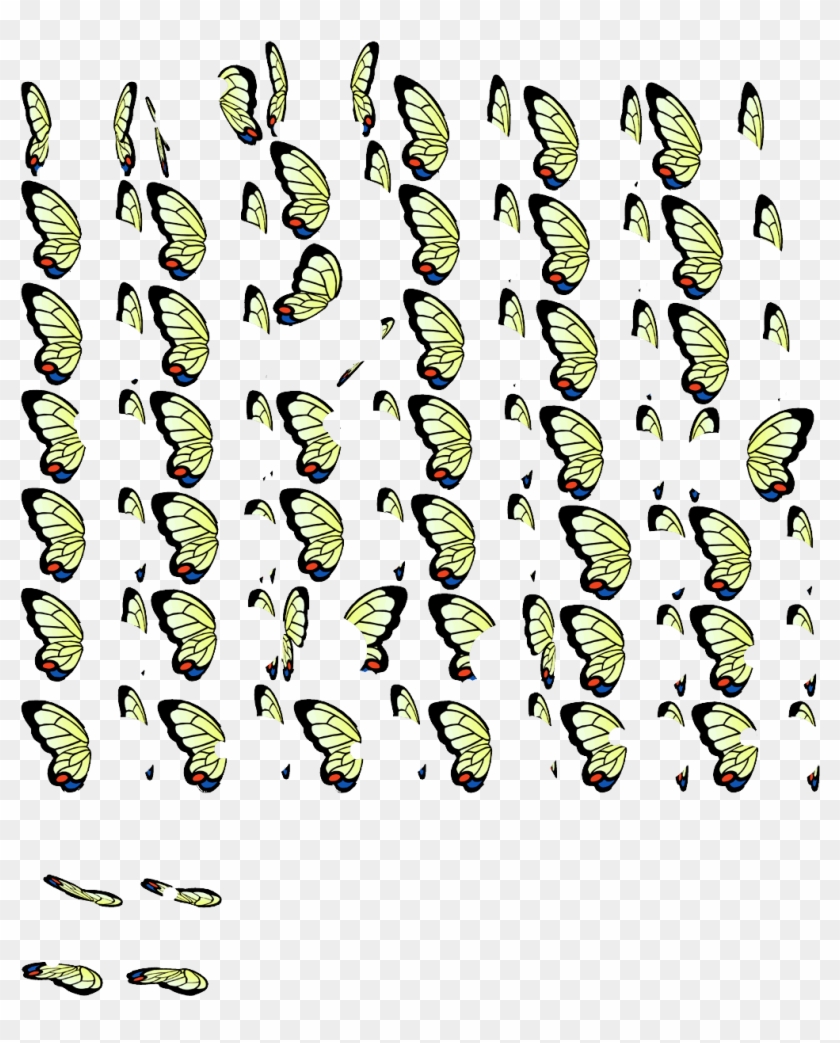 Click For Full Sized Image Butterfly Wings - Pixel Wings Sprite Sheet