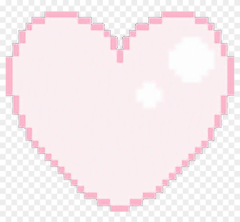 Heart Sticker Pink Heart Pixel Png Transparent Png 1024x901