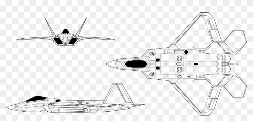 F22 Raptor Diagram Aircraft Pinterest Aircraft Fighter - F 22 3 View ...