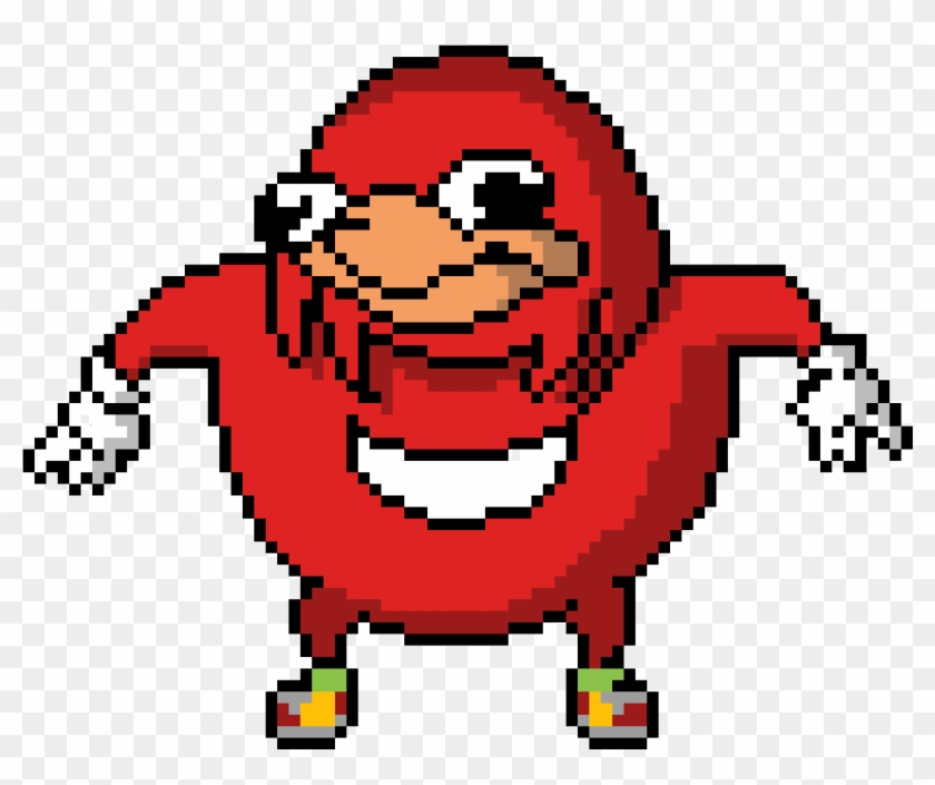 Uganda Knuckles Pixel Art , Png Download - Uganda Knuckles Pixel Art ...