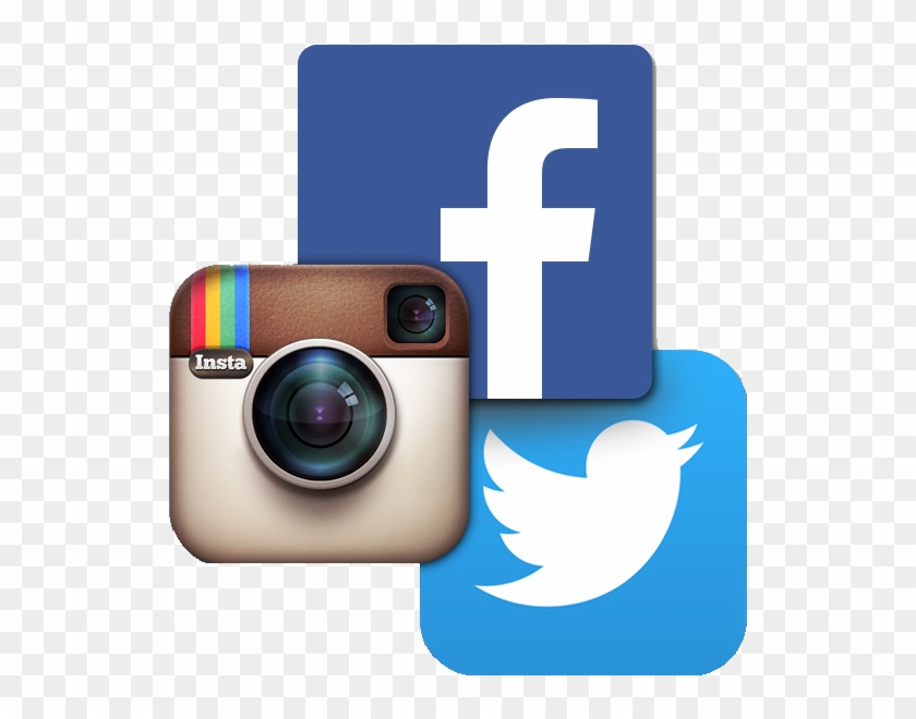 Instagram Facebook And Twitter Icons Png Download Social Media Facebook Twitter Instagram Png Transparent Png 531x580 Pngfind