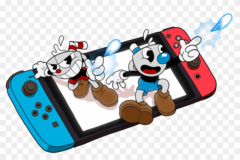 A Cuphead Mugman Switch Transparent, HD Png Download - 3822x3252