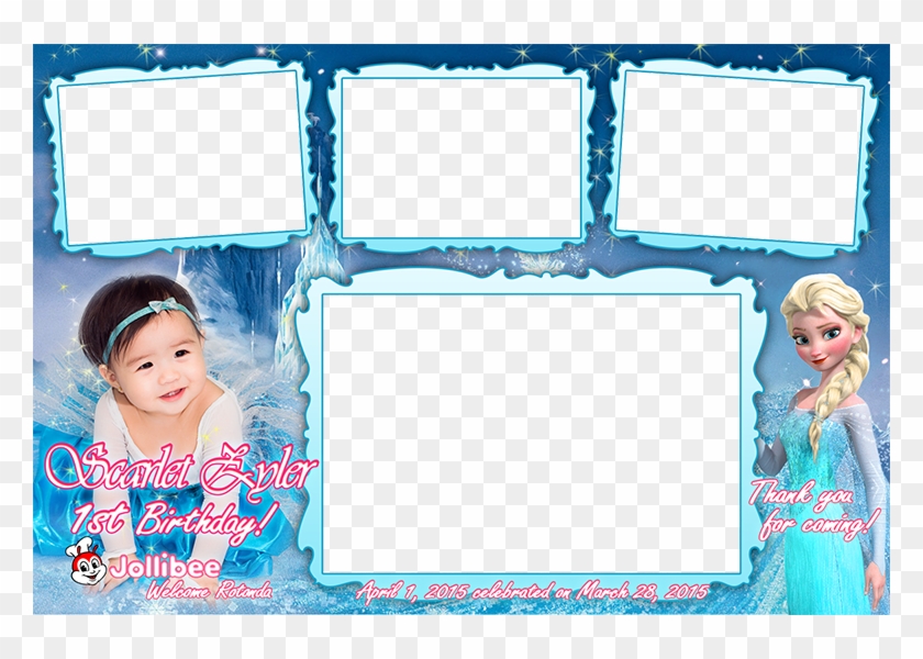Photobooth Image Template - Frozen Background For Birthday Invitation, HD  Png Download - 780x520(#2230954) - PngFind