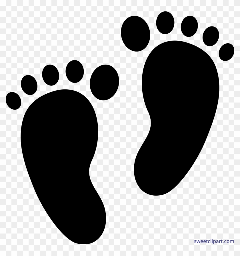 Download Foot Prints Black Silhouette Baby Feet Silhouette Hd Png Download 4909x5025 2249817 Pngfind