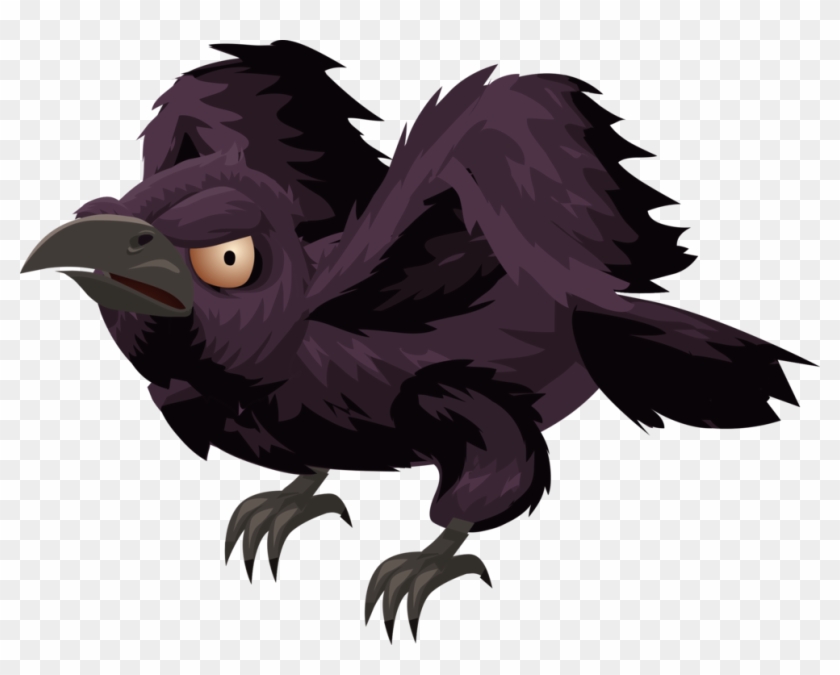 evil bird vector