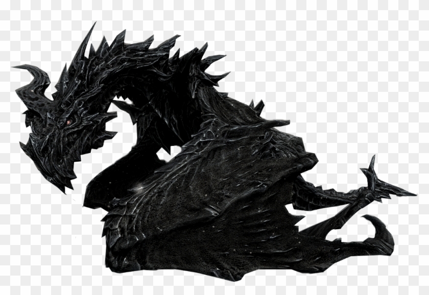 Skyrim Sticker Alduin Png Transparent Png Download 1024x656 Pngfind