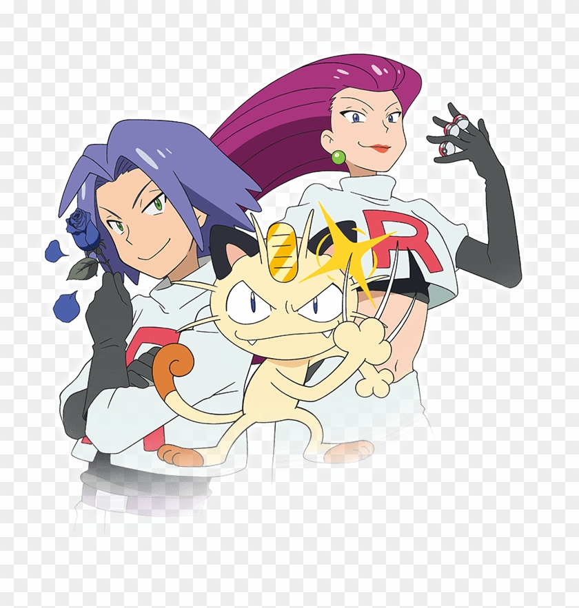 View Fullsize Team Rocket Image - Cartoon, HD Png Download - 749x803