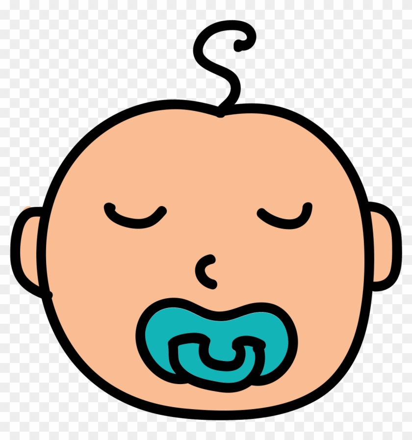 Download Sleeping Baby Icon Cartoon Baby Pacifier Hd Png Download 1362x1391 2300520 Pngfind