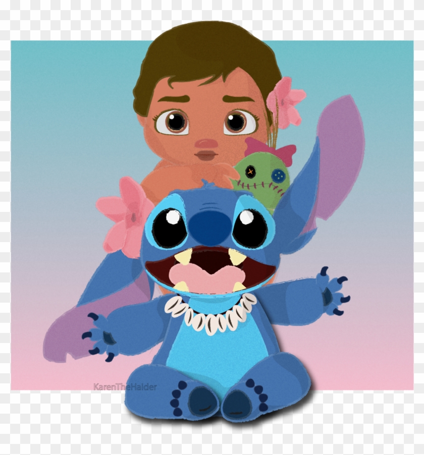 Thinking About Baby Moana And Stitch Together Makes Baby Moana And Stitch Hd Png Download 1280x1279 Pngfind