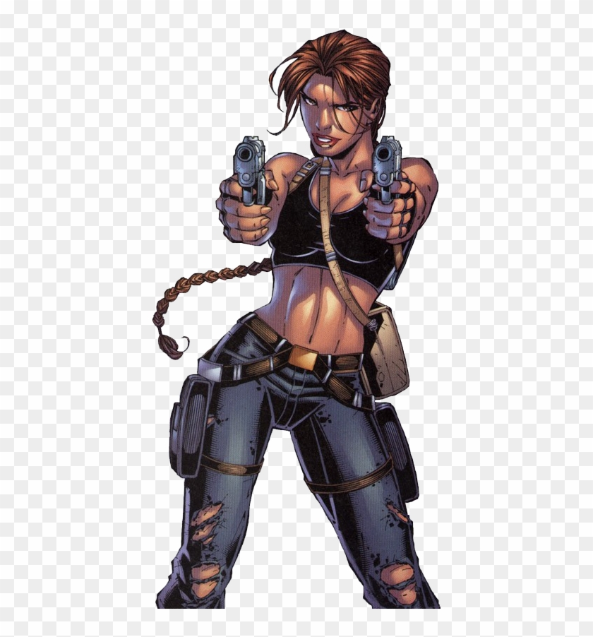 Comic Book Lara Croft, HD Png Download - 437x825(#2314732 ...