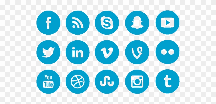 640 X 640 3 - Blue Social Media Icons Png, Transparent Png -  640x640(#2333832) - PngFind