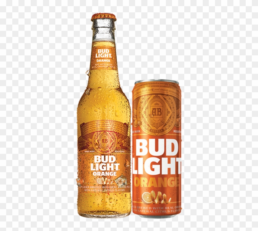 Bud Light Orange Cans/bottles - Glass Bottle, HD Png Download - 740x956 ...