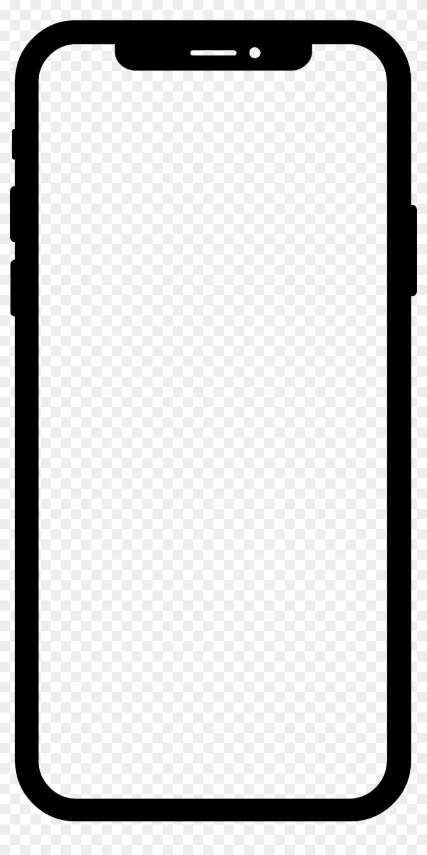 Iphone X Template Png Transparent Png 813x1600 Pngfind