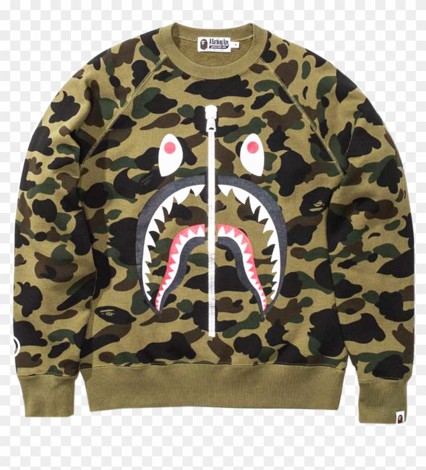 13990 Bape Full 1st Camo Shark Yellow Tee L Png Bape Hoodie - transparent bape t shirt roblox