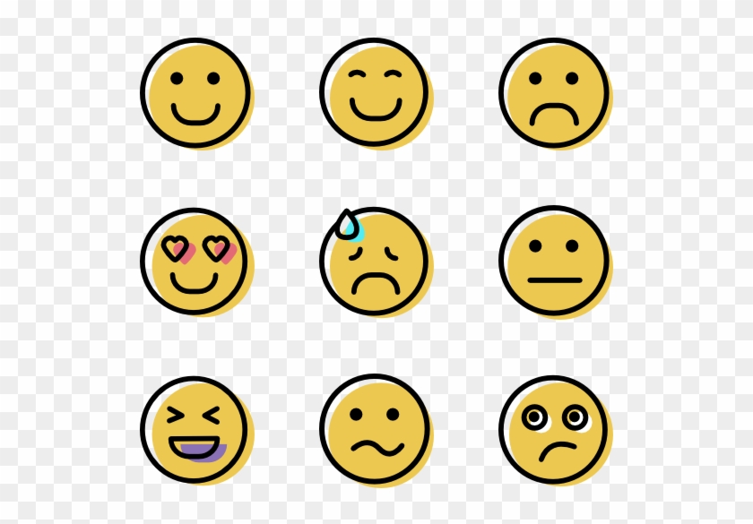 Color Emotions Assets - Emoticon, HD Png Download - 600x564(#240505 ...